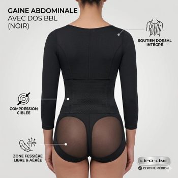 Gaine Abdominale avec Dos Spécial BBL – Lipo Line (LN:06)